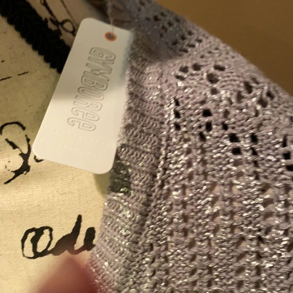 Gymboree silver‎ button up girls sweater 7-8 NWT